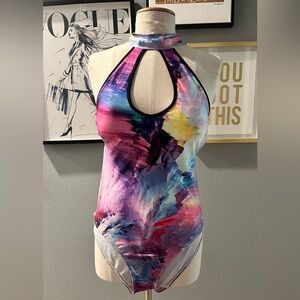 Colorful Halter Swimsuit- Lila Nikole